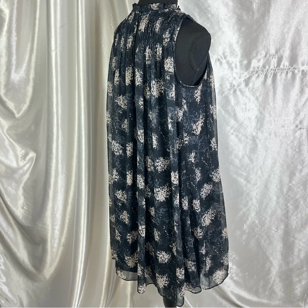 Joie Black Mock Neck Sleeveless Shift Dress XS | Minimalist Quiet Luxury Chic
